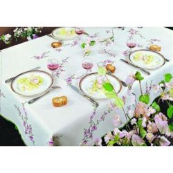 Borduurpakket voorbedrukt servet fleurs de pommiers Margot broderie 20990-8631