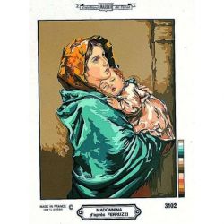 Borduurpakket voorbedrukt Madonnina Margot 135-3102