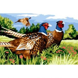 Borduurpakket voorbedrukt fazanten Margot 165-4344