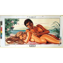 Borduurpakket voorbedrukt naakt stel Margot kit 175-3068