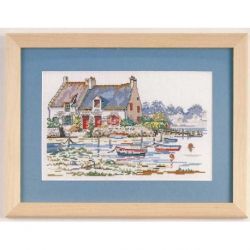 Borduurpakket huis in de golf van Morbihan van Morel Marie Coeur 4120-1989