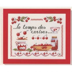 Borduurpakket kersen Marie Coeur 4262-1979