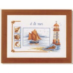 Borduurpakket aan zee Marie Coeur 4333-1972