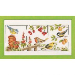 Borduurpakket tuinvogels Marie Coeur 4365-1992