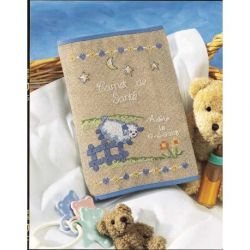 Borduurpakket gezondheidsboek-omslag schapen Princesse 5634