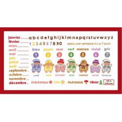 Borduurpakket kalender in kleur Princesse 7206