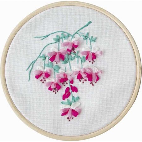 Lintborduurpakket fuchsias Princesse 7784