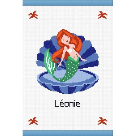 Borduurpakket boekomslag zeemeermin Princesse 7863