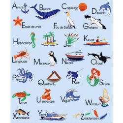 Borduurpakket zeeleven ABC Princesse 7865