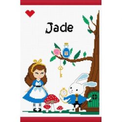 Borduurpakket geboortetegel Jade Princesse 7876