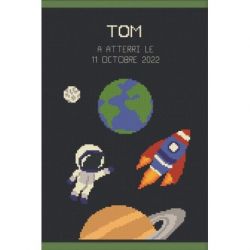 Borduurpakket boekomslag ruimtevaart Princesse 7913