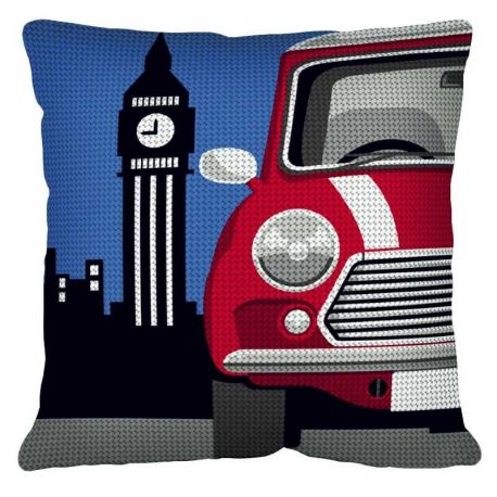 Borduurpakket Kussen Londen SEG1903.239