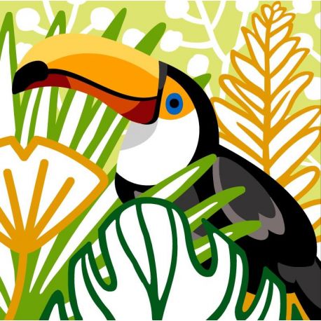 Borduurstramien voor Kussen toukan SEG1904.58