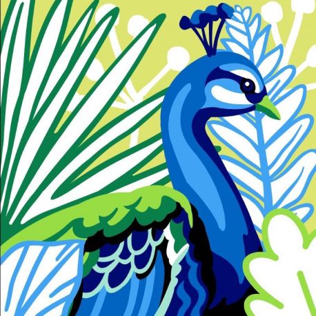 Borduurstramien voor Kussen pauw SEG1904.59