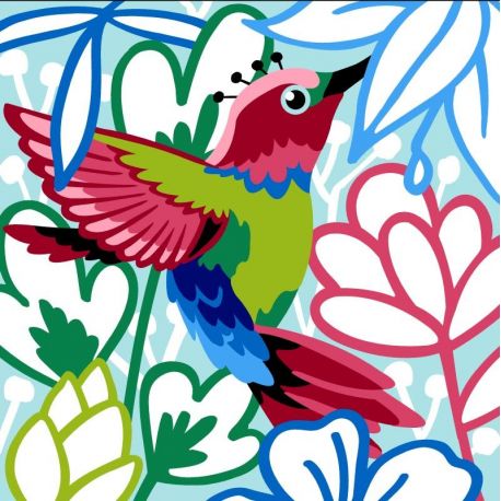 Borduurstramien voor Kussen kolibri SEG1904.60