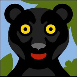 Borduurpakket panter SEG7054.103