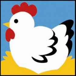 Borduurpakket kip SEG7054.53