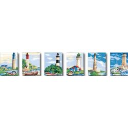 Borduurpakket Vuurtorens set van 6 SEG9213.40