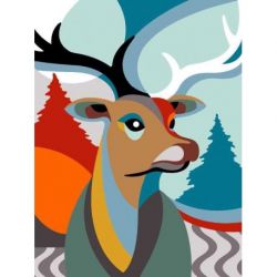 Borduurstramien herten kunst SEG926.369