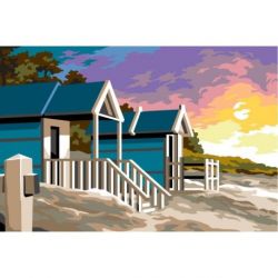 Borduurstramien strandhuisjes SEG928U.398