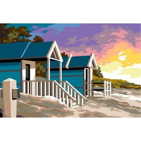 Borduurstramien strandhuisjes SEG928U.398