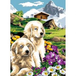 Borduurstramien tuin in de bergen SEG929.722