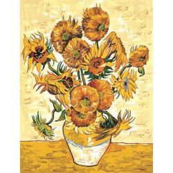 Borduurstramien zonnebloemen van Gogh SEG981.109