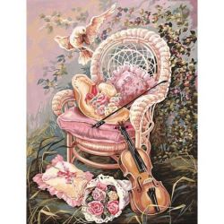 Borduurstramien muziek in de tuin SEG981.116