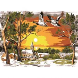 Borduurpakket Winterlandschap SEGK929.671