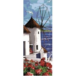 Borduurpakket molen in de Cycladen SEGK950.147