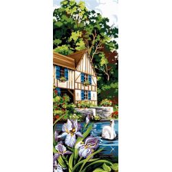 Borduurpakket Blauwe irissen SEGK950.162