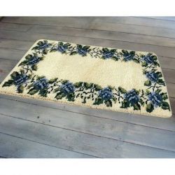 Knoopstramien blauwe bloemen Smyrnalaine 2925