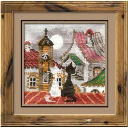 Borduurpakket The City and Cats-Spring RIOLIS-0611