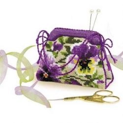 Borduurpakket Pansy pincushion RIOLIS-1039