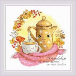Borduurpakket Friendship Tea RIOLIS-pt0091