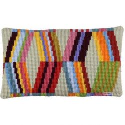 Kruissteekkussen geometrische figuren PAKO 006.852