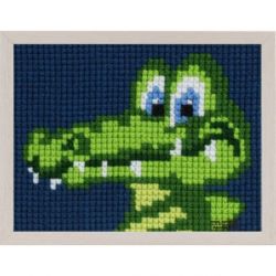 Kinderborduurpakket krokodil PAKO 027.063