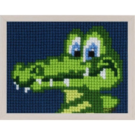 Kinderborduurpakket krokodil PAKO 027.063