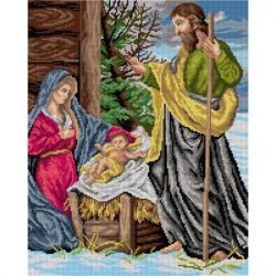 Voorbedrukt stramien Geboorte Orchidea 3542M