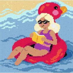 Voorbedrukt stramien vakantie aan zee Orchidea 3569H