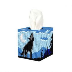 Borduurpakket tissudoos bos bij nacht Orchidea 5111