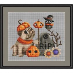 Borduurpakket A Puppy Halloween Orcraphics 2024.06.74