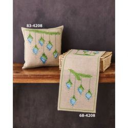 Borduurpakket Christmas balls Permin 68-4208