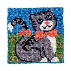 Kinderborduurpakket poes Permin 9411