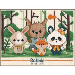 Telpakket kit Panda and friends