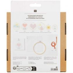 Borduurring Geboortetegel Hart