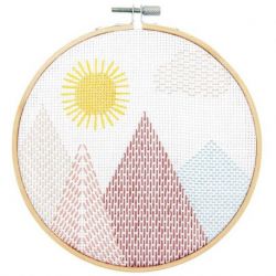 Borduurring Sashiko Landschap