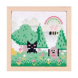 Borduurpakket telpakket, Pixel Art Landschap, medium