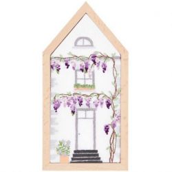 Borduurpakket voorbedrukt, Huizen 4 jaargetijden, klein