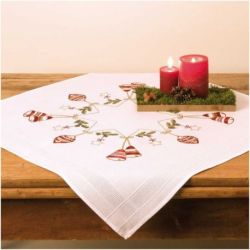 Borduurpakket deken ster met bolletjes 80x80cm